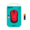  Зображення Миша бездротова Logitech M220 Silent Wireless Black/Red (910-004880)) 