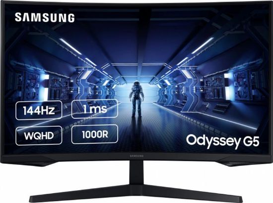  Зображення Монітор 27" Samsung C27G55T Odyssey G5 CURVED (VA, 1 мс, 2560x1440 144Hz, DP/HDMI)) 