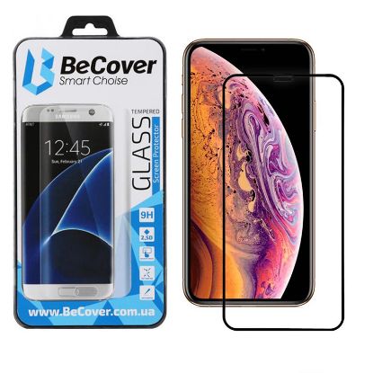  Зображення Скло захисне BeCover Apple iPhone 11 Pro Black (704104) 