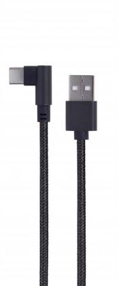  Зображення Дата кабель USB 2.0 AM to Type-C 0.2m corner Cablexpert (CC-USB2-AMCML-0.2M) 