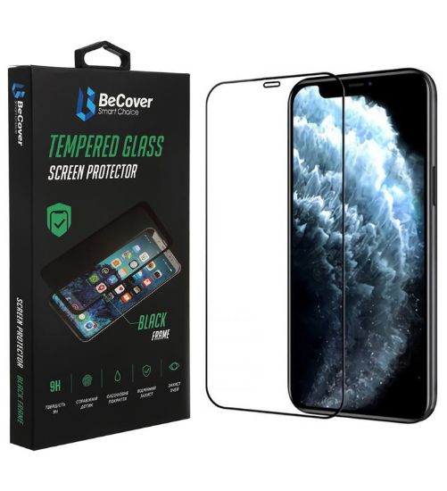  Зображення Скло захисне BeCover Apple iPhone 13 / 13 Pro Black (706663) 