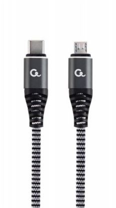  Зображення Кабель 1.5m USB 2.0 Type-C/Micro USB (5 pin)/Cablexpert (CC-USB2B-CMMBM-1.5M) 