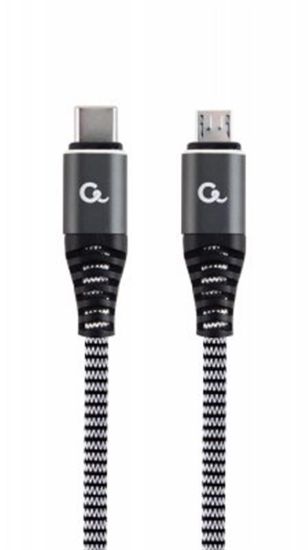  Зображення Кабель 1.5m USB 2.0 Type-C/Micro USB (5 pin)/Cablexpert (CC-USB2B-CMMBM-1.5M) 