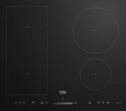  Зображення Варильна поверхня Beko індукційна, 60см, розширена зона, чорний 