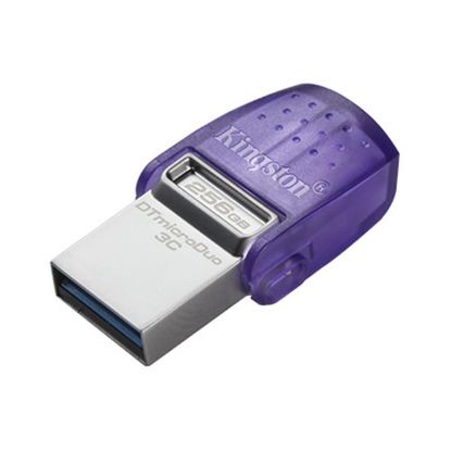  Зображення Накопичувач Kingston  256GB USB 3.2 Type-A + Type-C DT microDuo 3C R200MB/s 