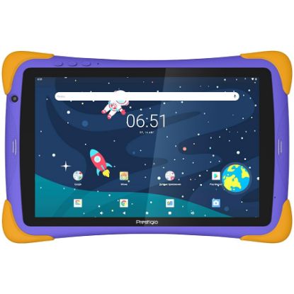  Зображення Prestigio SmartKids Pro, 10.1" (1280x800) IPS, Android 11, up to 1.6GHz 8-core Spreadtrum SC9863a, 3/32GB, BT 4.2, WiFi, USB-C, microSD card slot, Single SIM card, call function, 0.3MP front cam + 2.0MP rear cam, 6000mAh bat, violet-yellow 