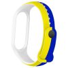  Зображення Ремінець до фітнес браслета Armorstandart для Xiaomi Mi Band 7/6/5 New Style Blue - Yellow (ARM61907) 