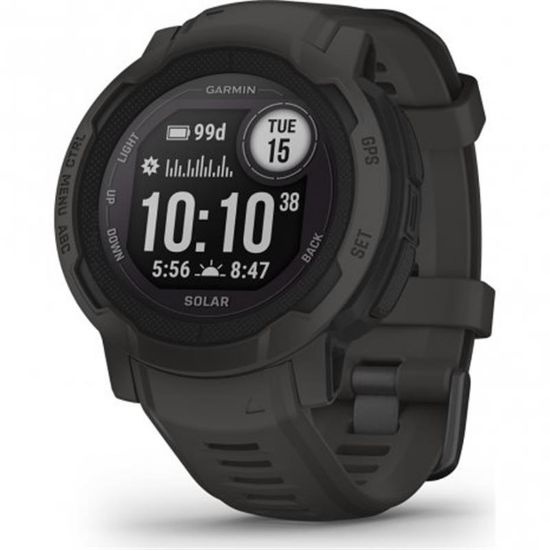  Зображення Смарт-годинник Garmin Instinct 2, Solar, Graphite, GPS (010-02627-00) 