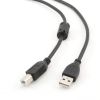  Зображення Кабель USB 2.0 (AM/BM) 3m Cablexpert (CCF-USB2-AMBM-10) феррит Black 