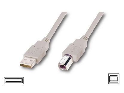  Зображення Кабель USB 2.0 (AM/BM) 0.8m Atcom (6152) к принтеру, сканеру, White 