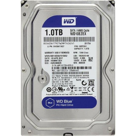  Зображення Жорсткий диск WD 1TB 3.5" 7200 64MB SATA Blue 