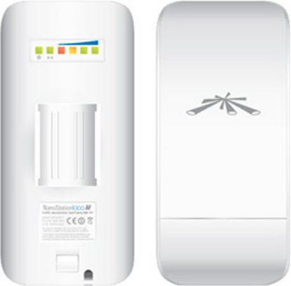  Зображення Ubiquiti NanoStation LocoM5, 5 GHZ, 13 dBi, 1 x 10/100 Ethernet Port, Power method - Passive Power over Ethernet , Outdoor UV Stabilized Plastic, Processor Atheros MIPS 24KC 400 MHz, 32 MB SDRAM, 8 MB Flash, Pole Mounting Kit Included 