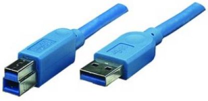  Зображення Кабель USB 3.0 (AM/BM) 1.8m Atcom (12823) Blue 