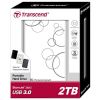  Зображення Зовнішній жорсткий диск USB 3.0   2TB 2.5"  Transcend StoreJet 25A3 White  5400rpm (TS2TSJ25A3W)) 