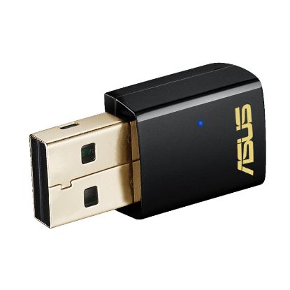  Зображення Безпровідний мережевий адаптер ASUS USB-AC51 USB (IEEE 802.11ac, 2.4GHz/5GHz, 150/433Mbps)) 