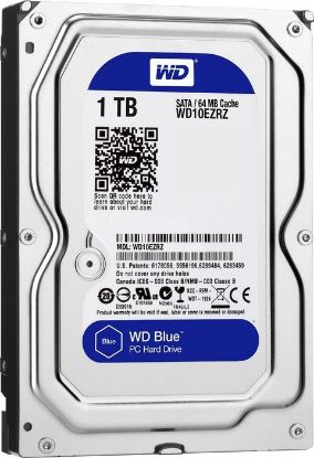  Зображення Жорсткий диск WD 3.5" SATA-3 5400 1TB Desktop 64Mb WD10EZRZ 