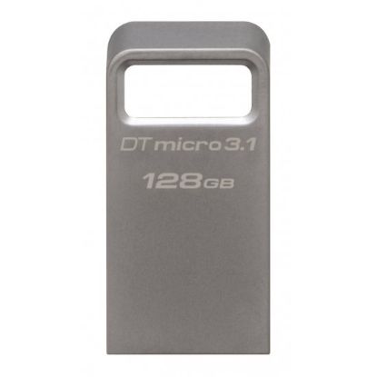  Зображення Модуль флеш-пам'яті Kingston 128GB DTMicro USB 3.1/3.0 Type-A metal ultra-compact drive  EAN: 740617242928 