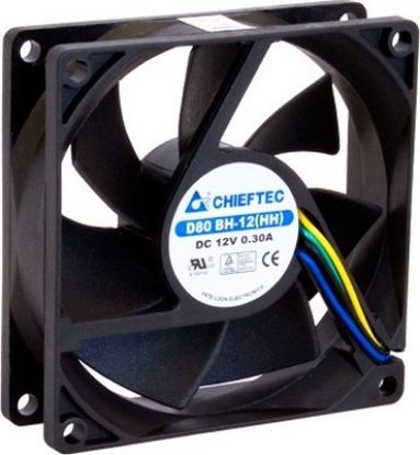  Зображення Корпусний вентилятор CHIEFTEC Thermal Killer,  80мм, 3000rpm, 4pin PWM/Molex, 35dBa 