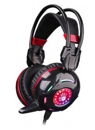  Зображення HeadPhone+Mic A4-Tech G300 Bloody (Black+Red) ) 