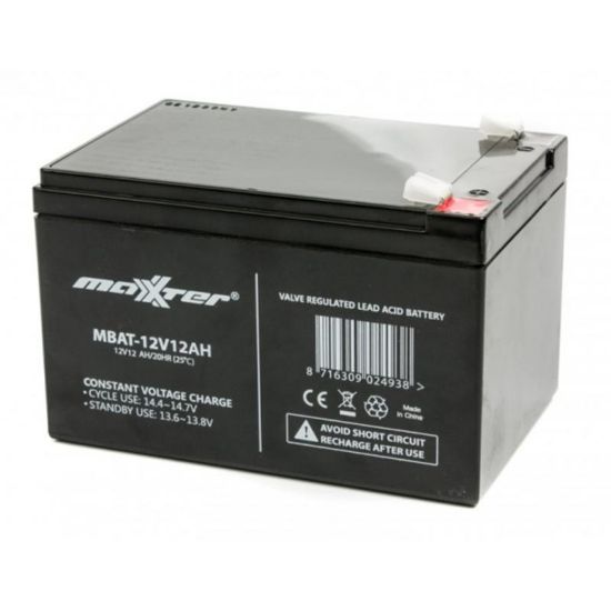  Зображення Аккумуляторная батарея Maxxter MBAT-12V12AH 