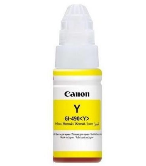  Зображення Чорнило Canon GI-490 PIXMA G1400/G2400/G3400 Yellow 70ml 