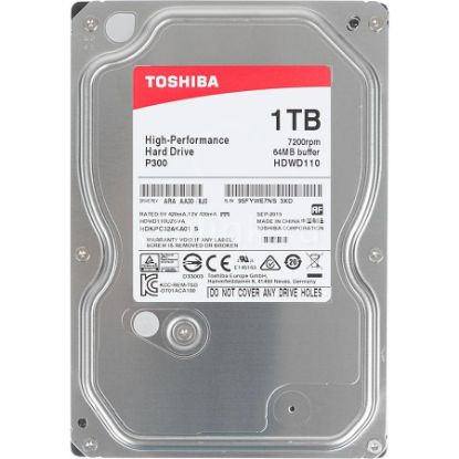  Зображення Жорсткий диск Toshiba 1TB 3.5" 7200 64MB SATA P300 