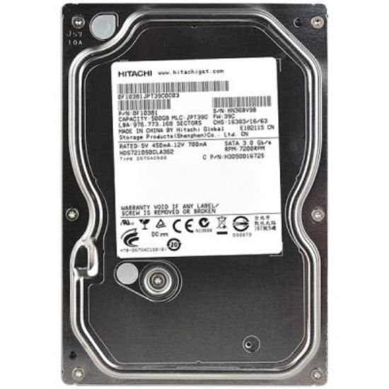  Зображення Накопичувач HDD SATA  500GB Hitachi (HGST) 7K1000.C 7200rpm 16MB (HDS721050CLA662, 0F15629) гар. 12  