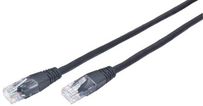  Зображення Патч-корд Cablexpert Cat.5e UTP RJ45 2.0m чорний (PP12-2M/BK) 