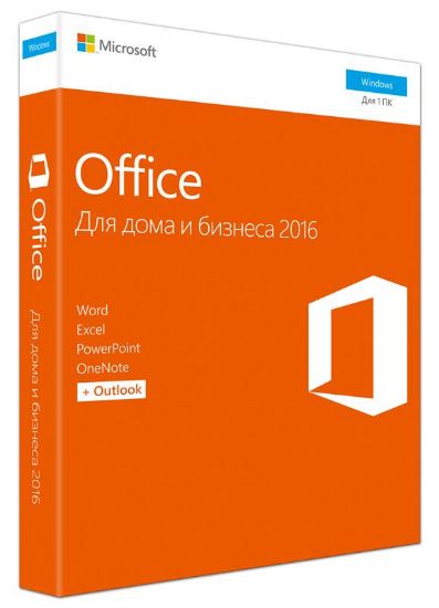  Зображення Програмне забезпечення MS Office 2016 Home and Business 32/64 Russian DVD (T5D-02703) 