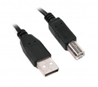  Зображення Кабель USB (AM/BM) 3m Maxxtro/Maxxter U-AMBM-10 (к принтеру, сканеру), двойное экранирование Black 