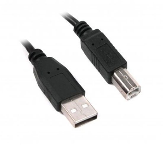  Зображення Кабель USB (AM/BM) 3m Maxxtro/Maxxter U-AMBM-10 (к принтеру, сканеру), двойное экранирование Black 