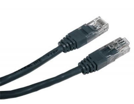  Зображення Патч-корд Cablexpert Cat.5e UTP RJ45 1m чорний (PP12-1M/BK) 