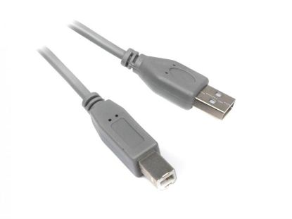  Зображення Кабель USB 2.0 (AM/BM) 1.8m Maxxter (U-AMBM-6G) Grey 