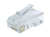  Зображення Конектор RJ-45 Cablexpert LC-8P8C-002/100, 8P8C, Cat.6, модульна вилка, позолочені контакти (100 ШТ)) 