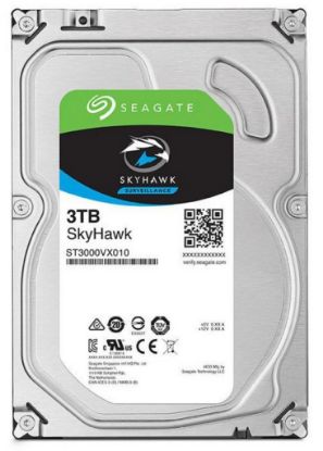  Зображення Накопичувач HDD SATA 3.0TB Seagate SkyHawk Surveillance 256MB (ST3000VX009) 