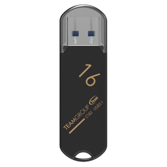  Зображення Флеш-накопичувач USB3.1 16GB Team C183 Black (TC183316GB01) 