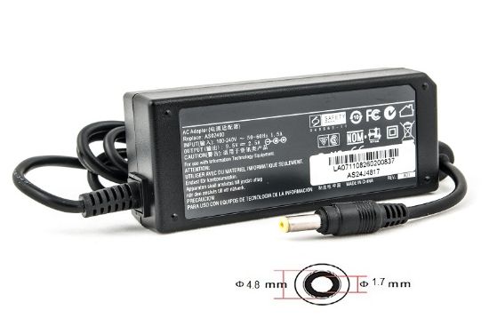  Зображення Блок живлення до ноутбуку PowerPlant ASUS 220V, 24W, 9.5V 2.5A (4.8*1.7) (AS24J4817) 