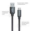  Зображення Кабель 1m USB 2.0 (AM/Micro USB) ColorWay (CW-CBUM002-BK) 2.1А Black 