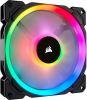  Зображення Corsair LL Series, LL140 RGB, 140mm Dual Light Loop RGB LED PWM Fan, 2 Fan Pack with Lighting Node PRO, EAN:0843591032452 