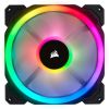  Зображення Corsair LL Series, LL140 RGB, 140mm Dual Light Loop RGB LED PWM Fan, 2 Fan Pack with Lighting Node PRO, EAN:0843591032452 