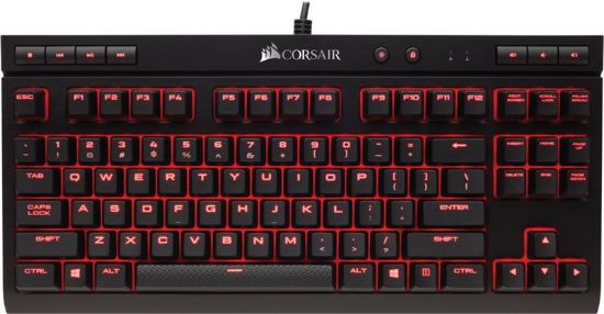  Зображення Клавіатура Corsair K63 Cherry MX Red Black (CH-9115020-RU) 