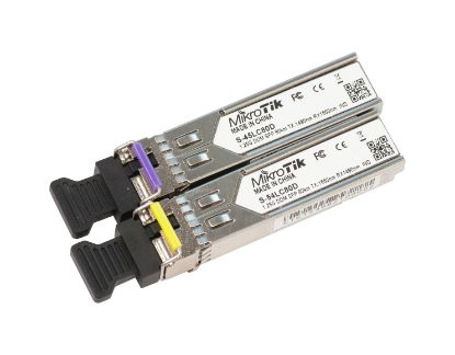  Зображення Комплект SFP-Трансиверів MikroTik S-4554LC80D (S-45LC80D+S-54LC80D), SM, 80км 