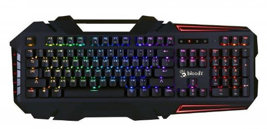  Зображення Клавіатура механічна B880R Bloody (Black) Red SW USB, RGB підсвітка, Full Light Strike Red) 