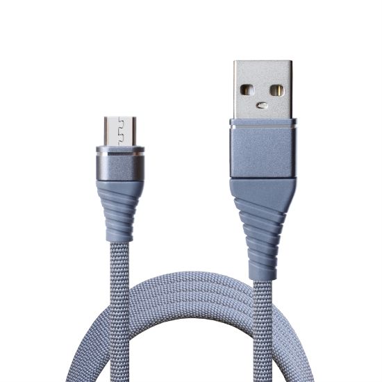  Зображення Дата кабель USB 2.0 AM to Micro 5P 1.2m 2A Grey Grand-X (NM012GR) 