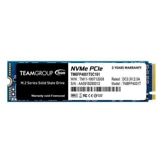  Зображення Накопичувач SSD 1TB Team MP34 M.2 2280 PCIe 3.0 x4 3D TLC (TM8FP4001T0C101) 