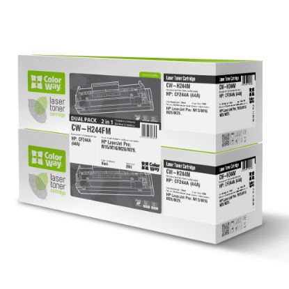  Зображення Картридж HP 44A (LaserJet Pro M28a, M28w, M15a, M15w) (аналог CF244A)  DUAL PACK  Black (CW-H244FM) *ColorWay ) 