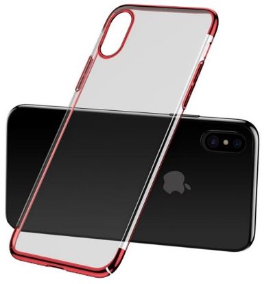  Зображення Чохол-накладка Baseus Glitter для Apple iPhone X Red (WIAPIPHX-DW09) 