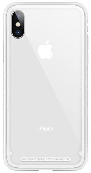  Зображення Чохол-накладка Baseus See-through Glass для Apple iPhone X White (WIAPIPHX-YS02) 