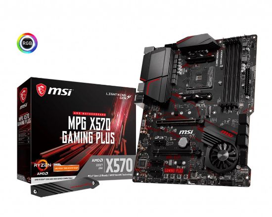  Зображення MB MSI MPG X570 GAMING PLUS (X570/sAM4/4xDDR4 4400(OC)/2xPCIе x16/3xPCIе x1/2x M.2 ports/6xSATA3/RAID 0,1,10/GLan/HDMI, 1xUSB3.2 Type-C, 5xUSB3.2, 2xUSB2.0/Audio 7.1Ch/ATX)) 