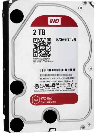  Зображення Жорсткий диск WD  2TB 3.5" 5400 256MB SATA Red NAS 